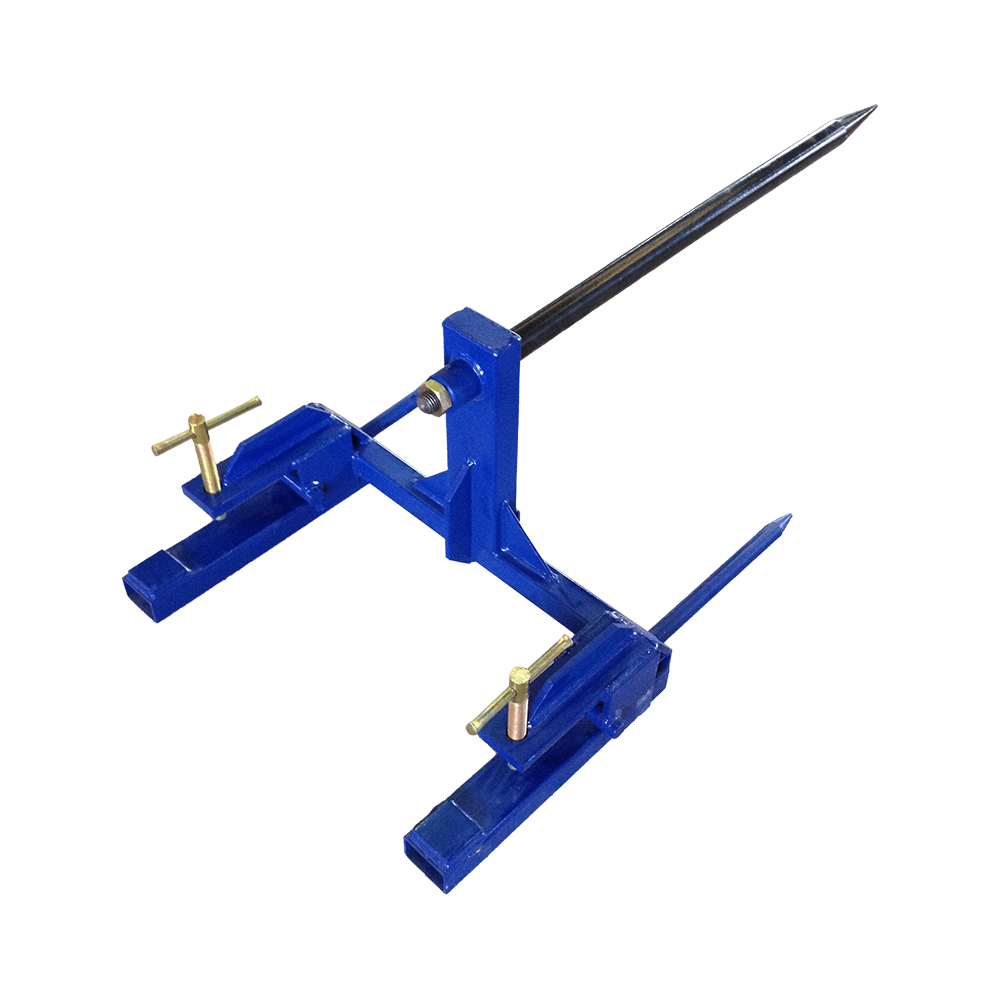 Clamp on bale spear