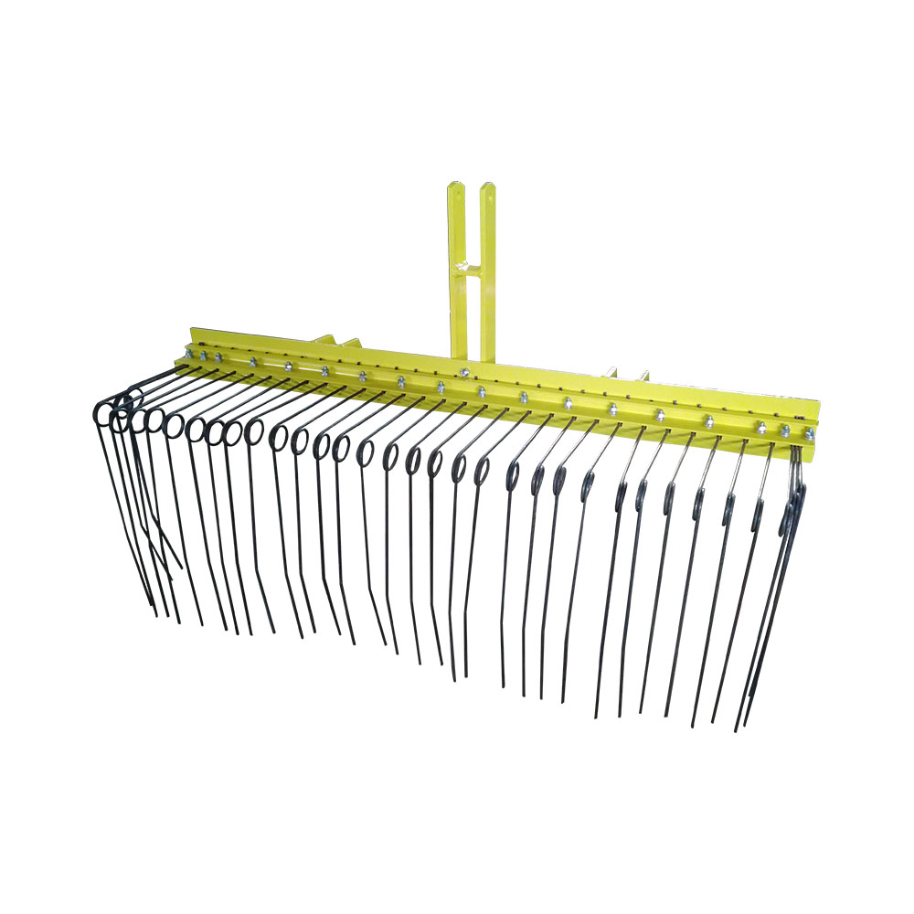 Straw landscaper rake