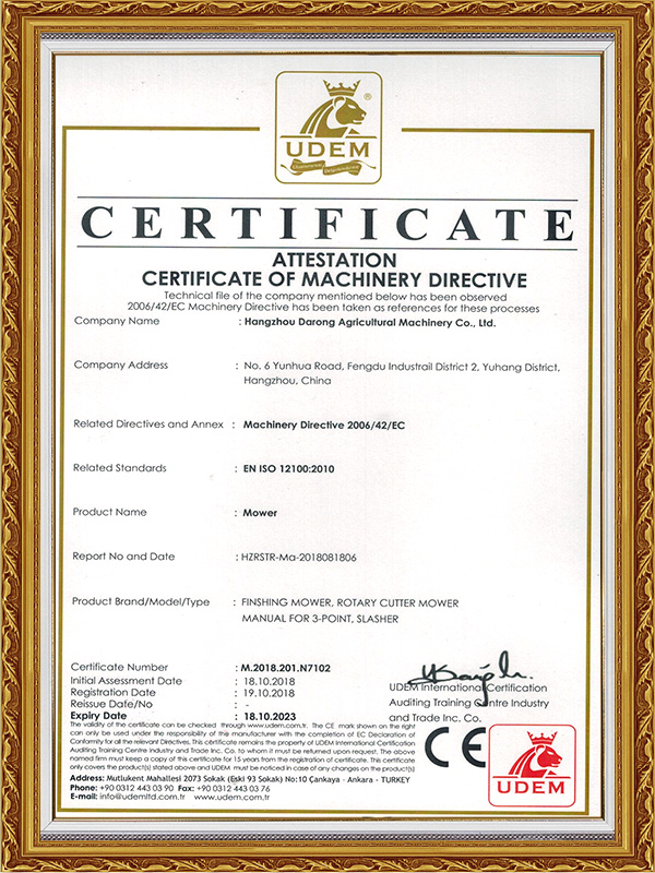 Certificates